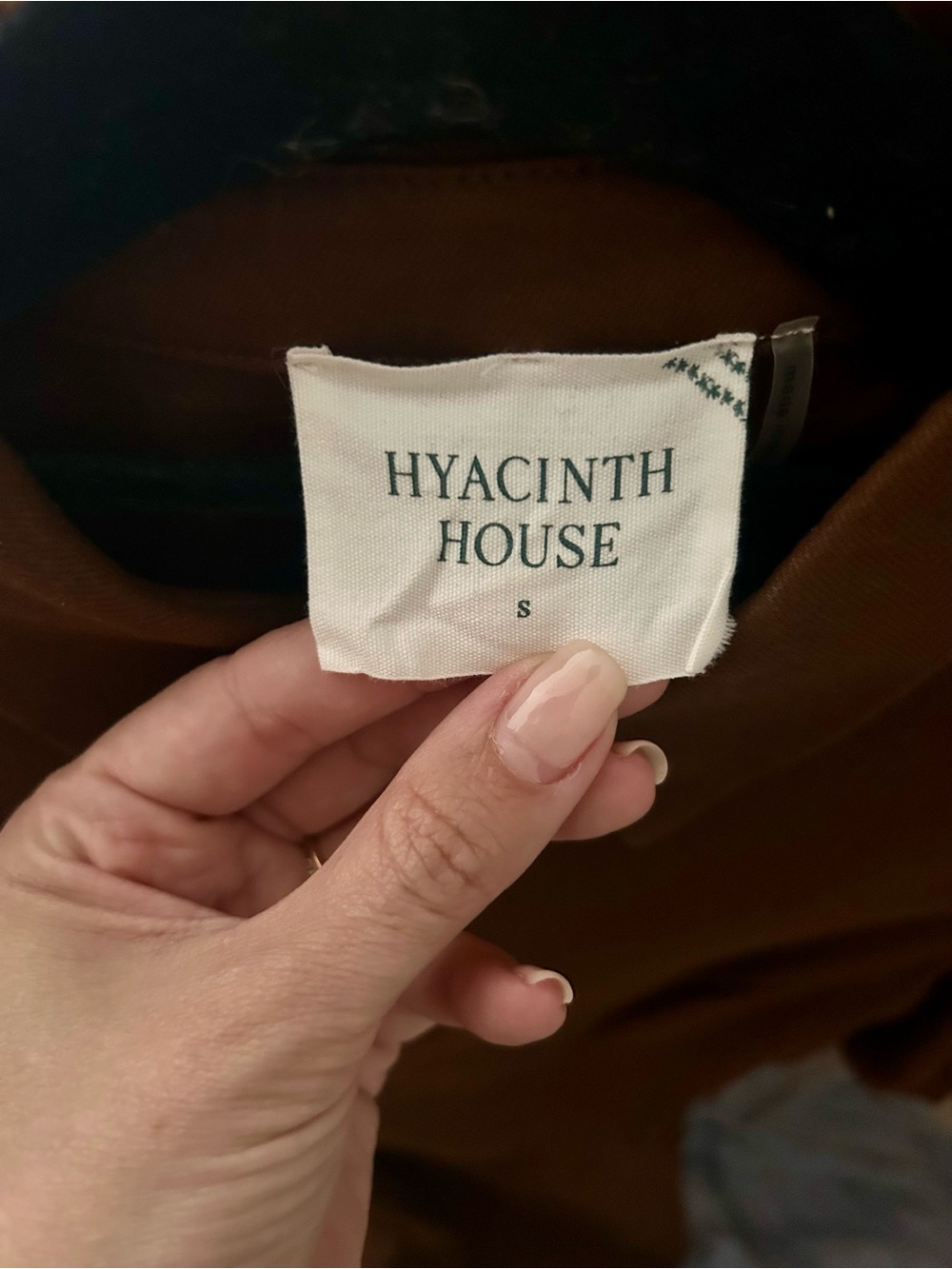 Hyacinth House Brown Puff-Sleeve Midi Dress with Zip Neck - Picture 5 of 6